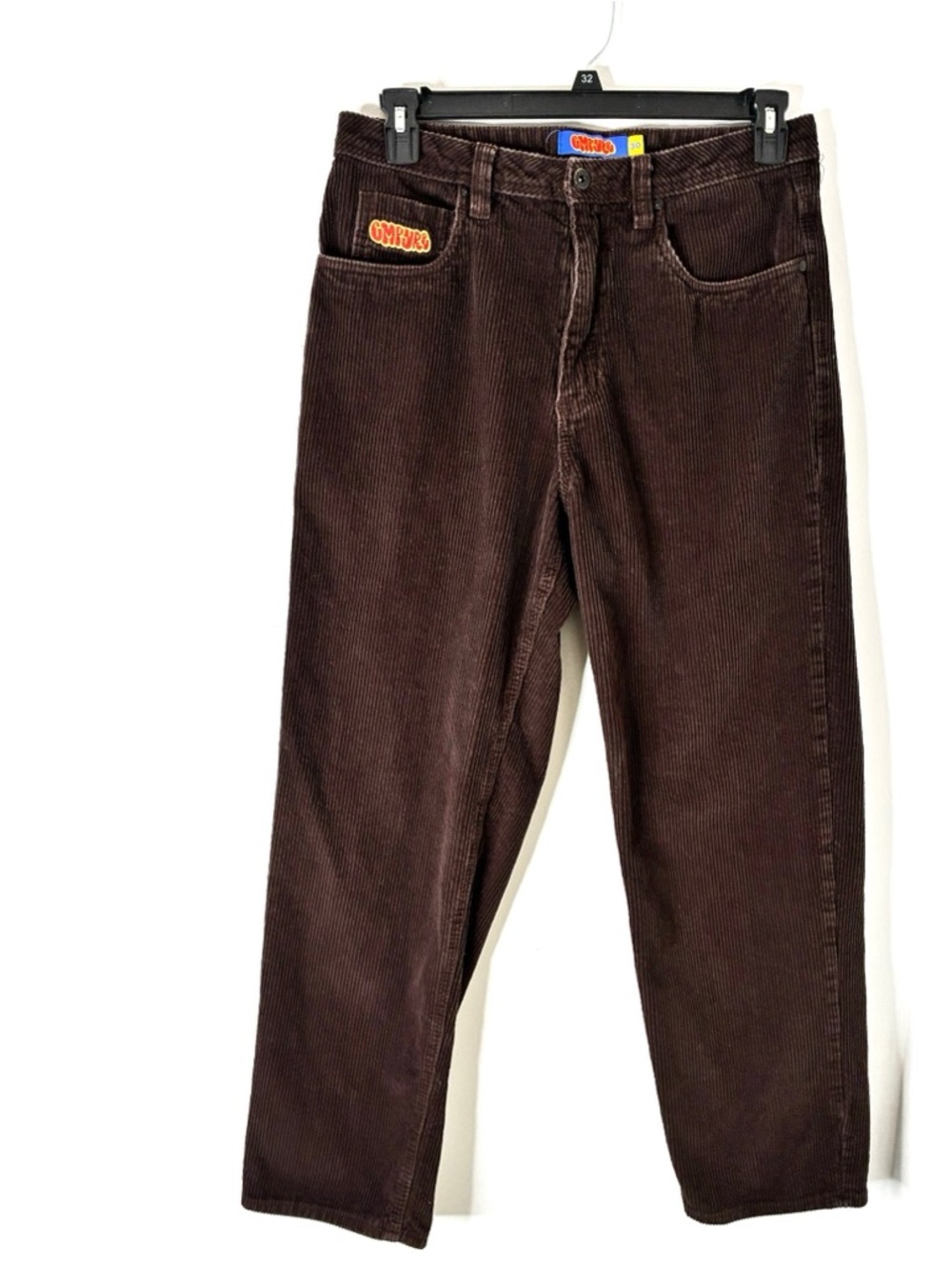 Empyre Relax Dark Brown Corduroy Pants Skate Style Vintage-Inspired 100% Cotton